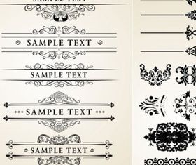 classic lace pattern vector material