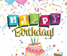 Happy Birthday free set vector