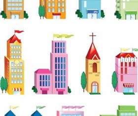 Building Icon Set vector