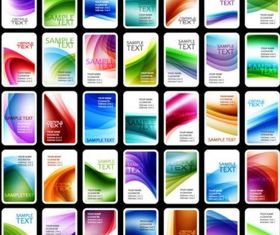 color business card template vector