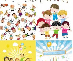 cute cartoon characters vector