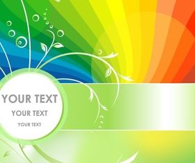 Natural and colored background vector