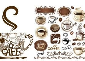 coffee theme vector