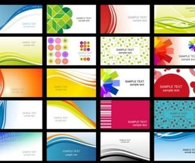 business card templates vectors abstract design