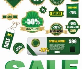 Sale Lables vector