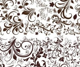 Floral Elements Free Vector