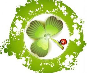 Clover beautiful background desing vector