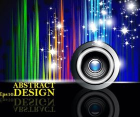 Colorful music background vectors graphic