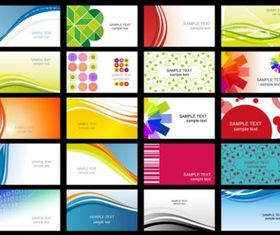 flower line business card templates art vector