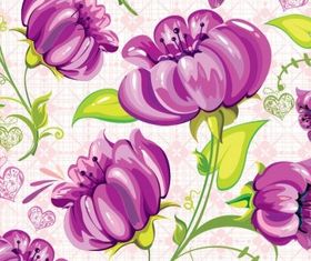 Abstract Flowers Background Art vector