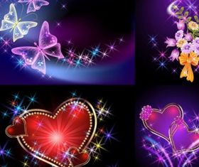 light romantic background vector