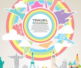 Travel Shiny Backgrounds vectors graphics