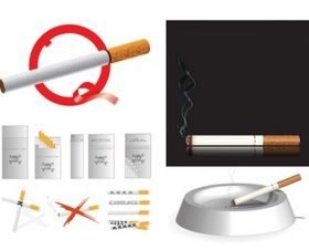 Cigarette theme vector design