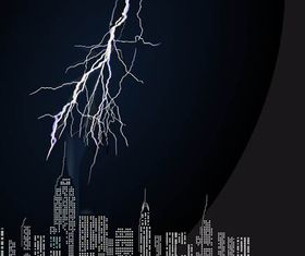 Night city 2 Illustration vector background