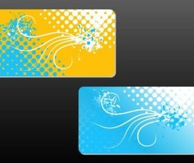Floral Business Cards vector