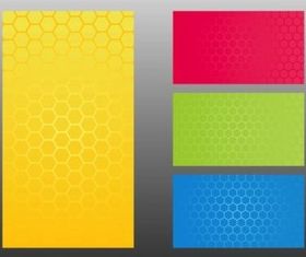 Honeycomb Patterns colorful vector