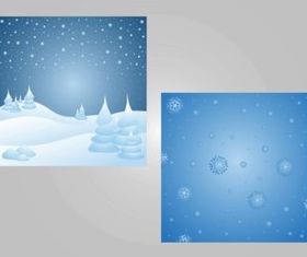Winter Backgrounds vector graphics