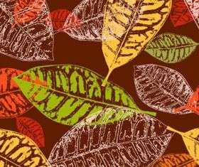 Leaves background 01 vector