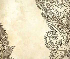 Handpainted pattern background 03 design vector