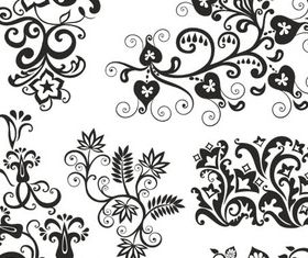 Ornamental Floral Elements 15 vector