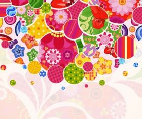Colorful pattern background 05 vector
