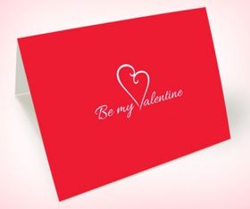 valentines day card design vector