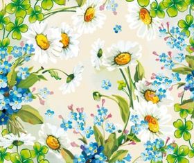 Flowers background 04 vector