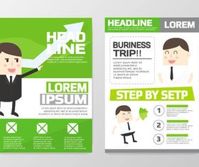 Creative Business Flyers 8 vector set