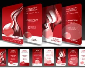 Stylish creative cards free vector