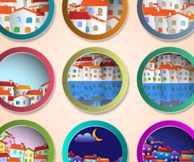 Circular border 03 vector