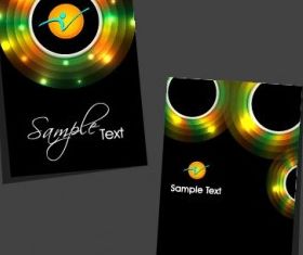 Colorful card design 07 vector