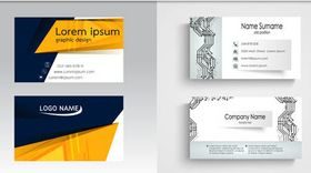 Business Cards Set 16 vectors material