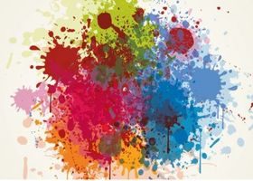 Splashed Colours Grunge vector