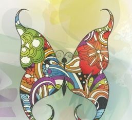 Buttefly Background Free vector