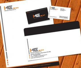 letterhead business card envelop vectors graphics