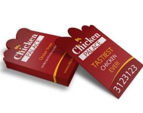 Chicken palace business card Illustration vector