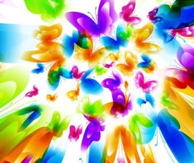 Colorful butterfly pattern 04 vector design