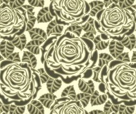 Rose pattern background 01 vector