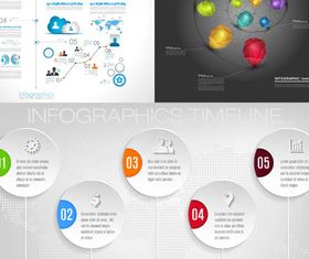 Timeline Infographics 6 vector