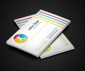Colorful fitness business cards Free vector