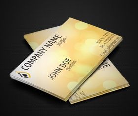 yellow business cards Free vector