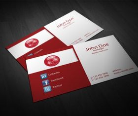 business card template Free 2 vector
