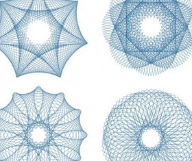 Fine anticounterfeit pattern 01 vector