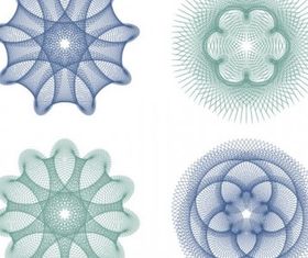 Fine anticounterfeit pattern 03 vector