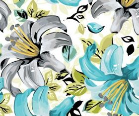 flowers patterns 05 set vector