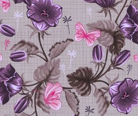 Handpainted flowers background 1 vector graphics