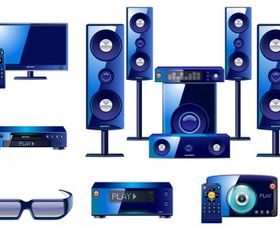 Sound system collection vector