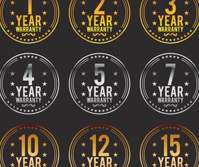 Guarantee Sale Labels vector material