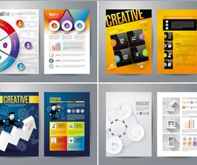 Creative Business Flyers 7 vector
