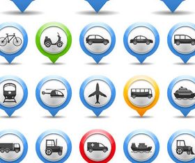 Maps Pointers 20 vector